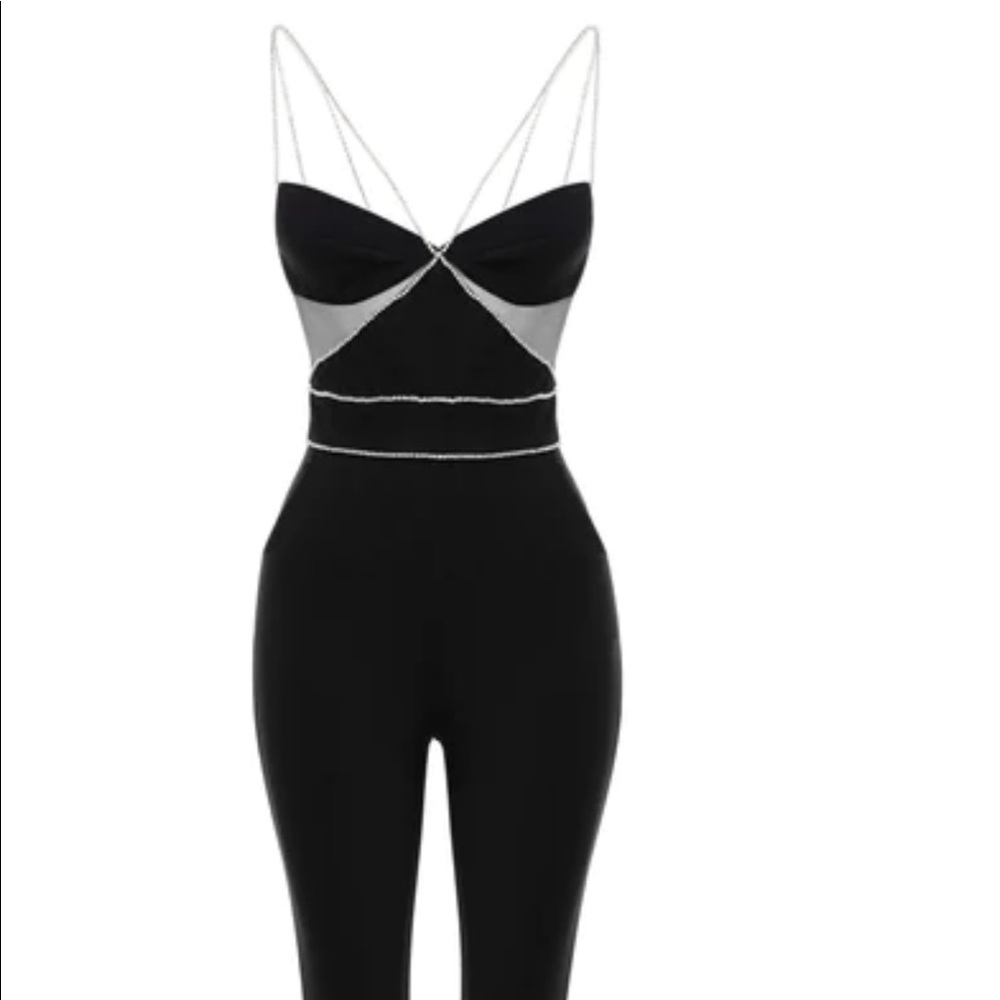 HEIRESS BEVERLY HILLS diamante strap jumpsuit